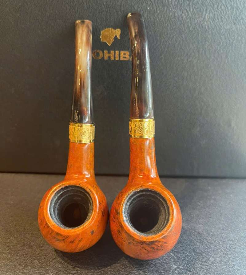 Tẩu hút cigar và thuốc sợi gỗ thạch nam cán sừng T