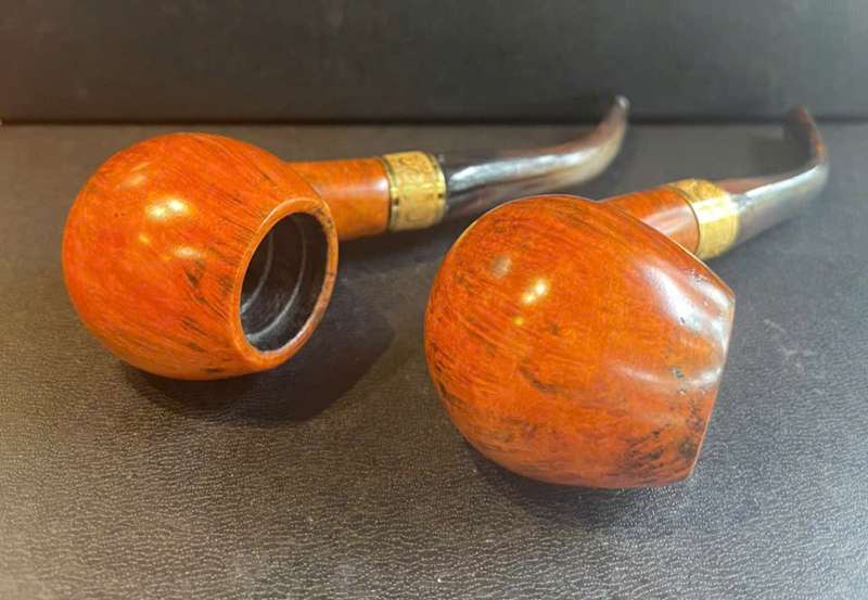 Tẩu hút cigar và thuốc sợi gỗ thạch nam cán sừng T