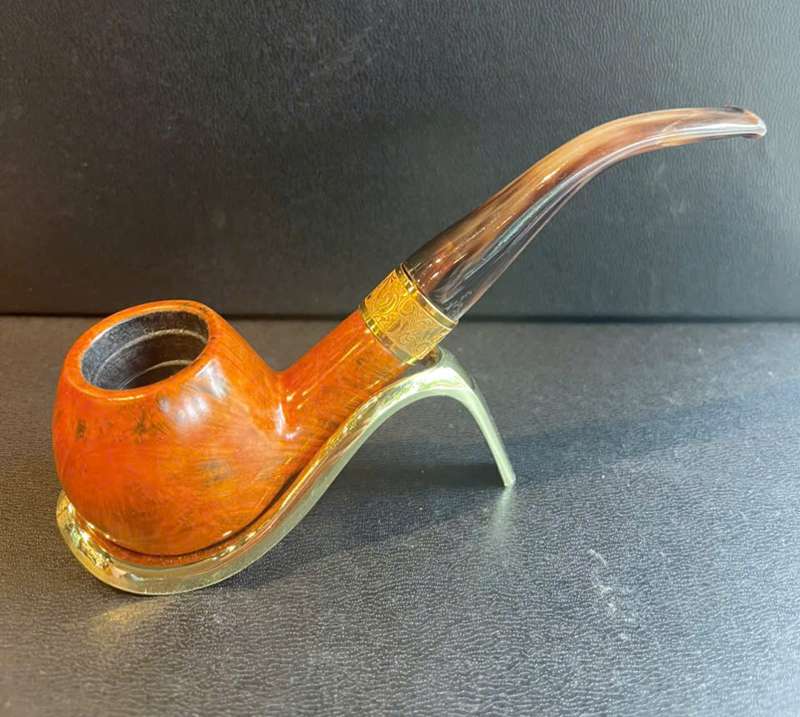 Tẩu hút cigar và thuốc sợi gỗ thạch nam cán sừng T