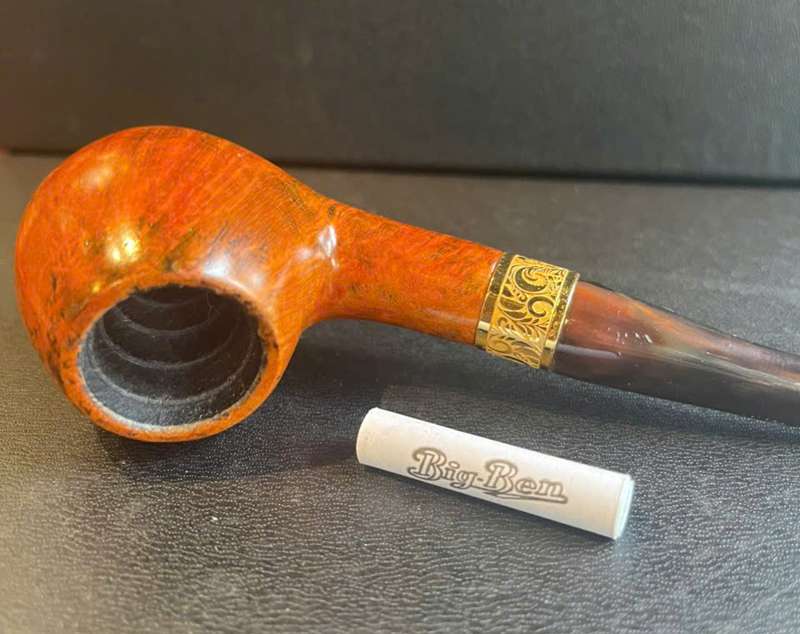 Tẩu hút cigar và thuốc sợi gỗ thạch nam cán sừng T