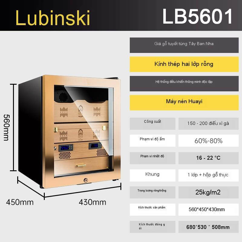 Tủ ủ bảo quản xì gà Lubinski RA 999