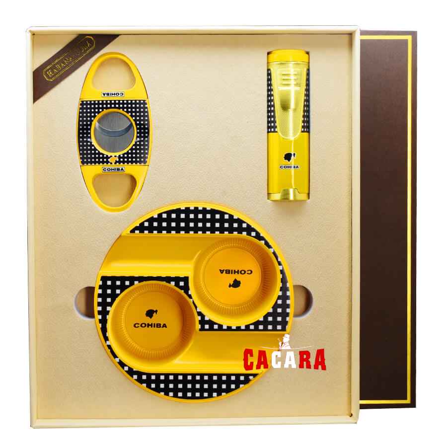 Set phụ kiện 3 món hoa văn Cohiba T74A